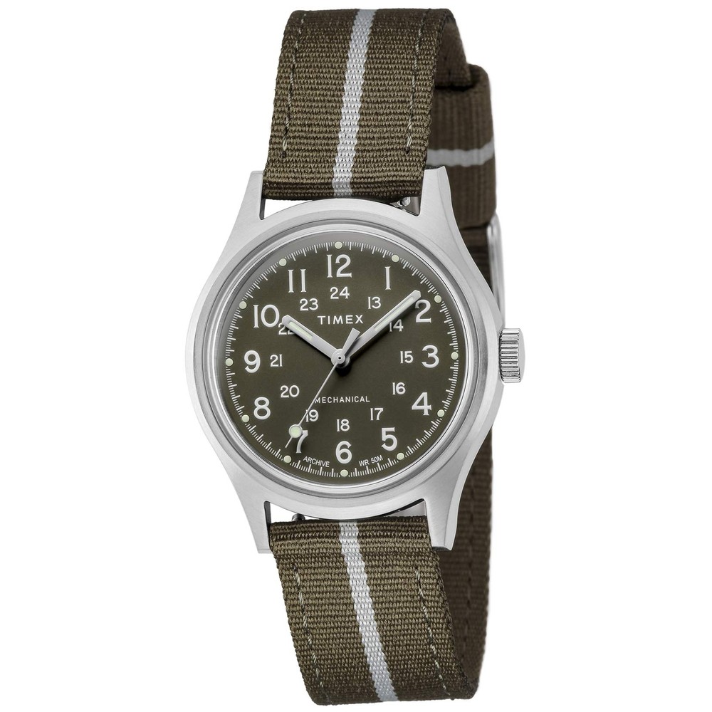 NEW [TIMEX] Watch MK1 Mechanical Camper Green Dial Hand-wound 36MM TW2U69000 JPN