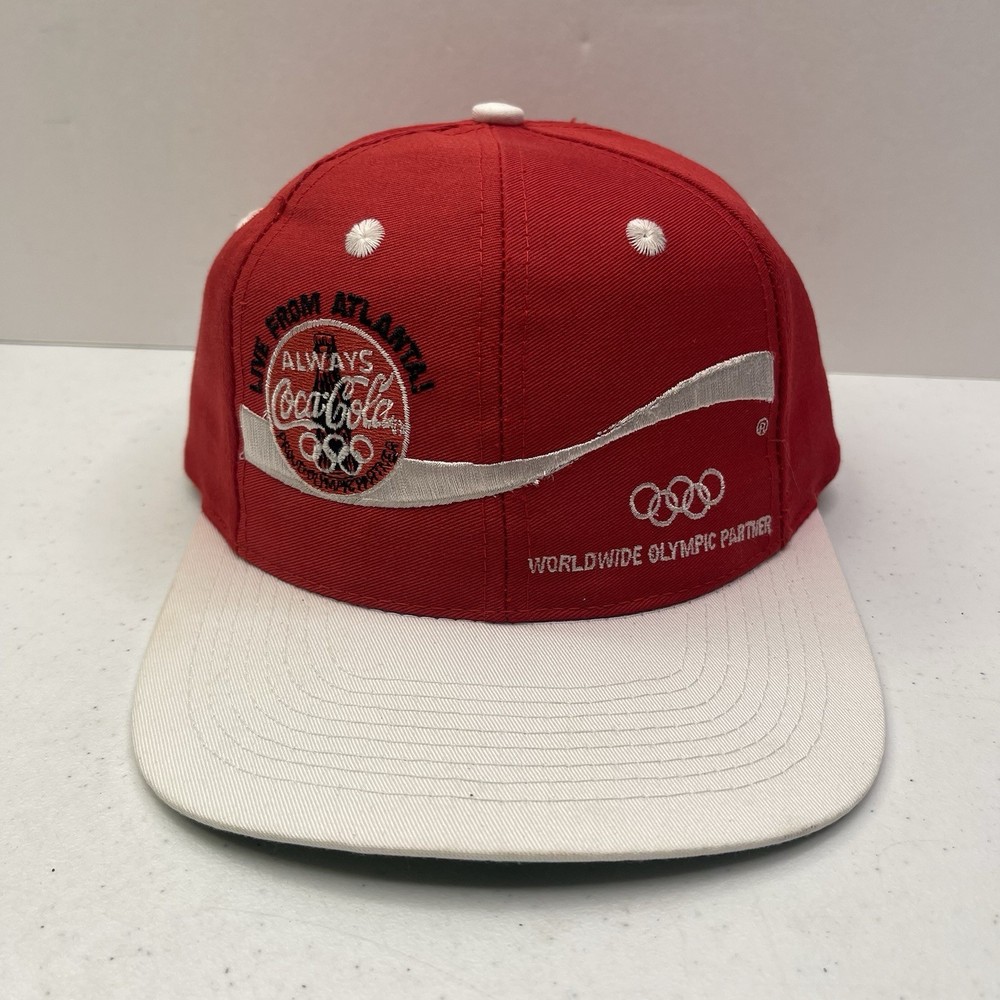 1996 Olympics Atlanta Always Coca-Cola Snapback Vintage Hat Cap