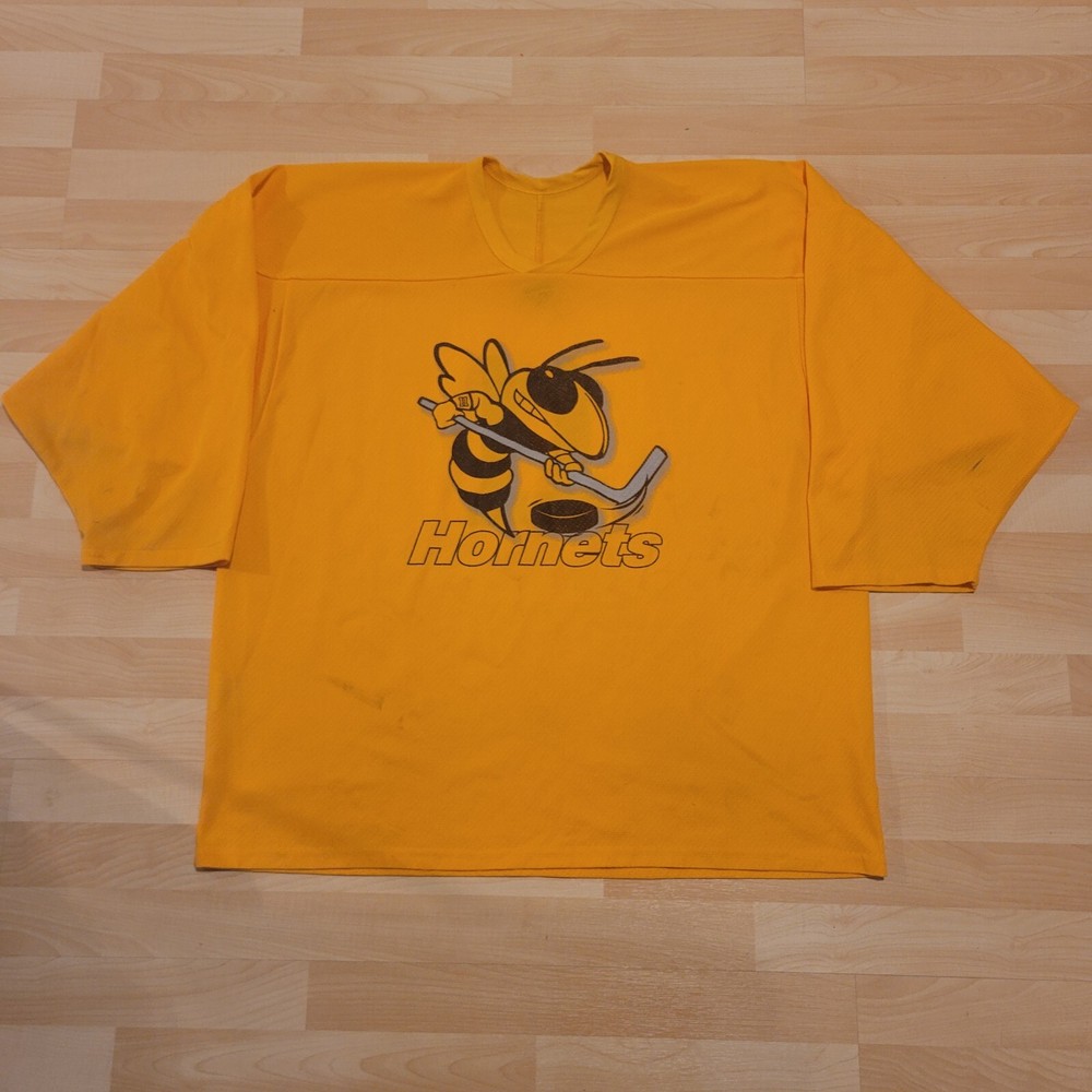 Vtg CCM Georgia Tech Hornets Hockey Jersey 90s Sz XL NCAA