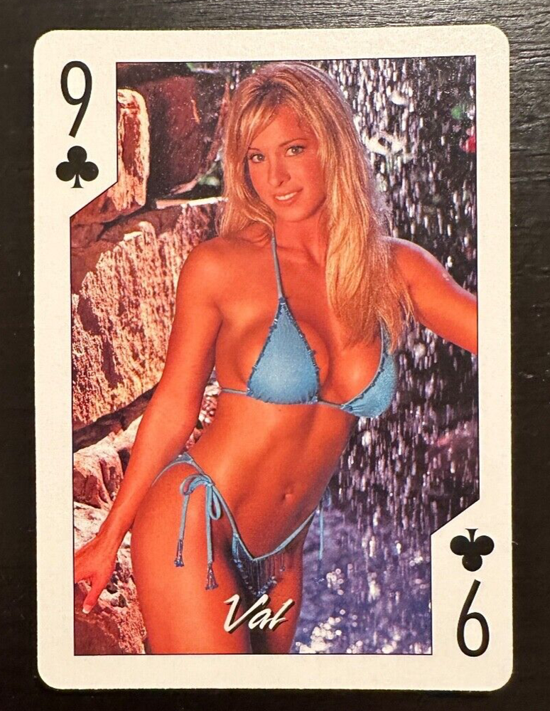Hooters 2003 Calendar Val pin-up collectible swap card