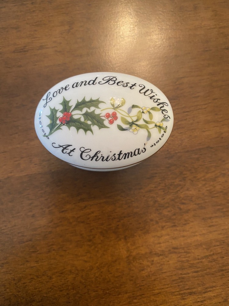 staffordshire enamel box christmas