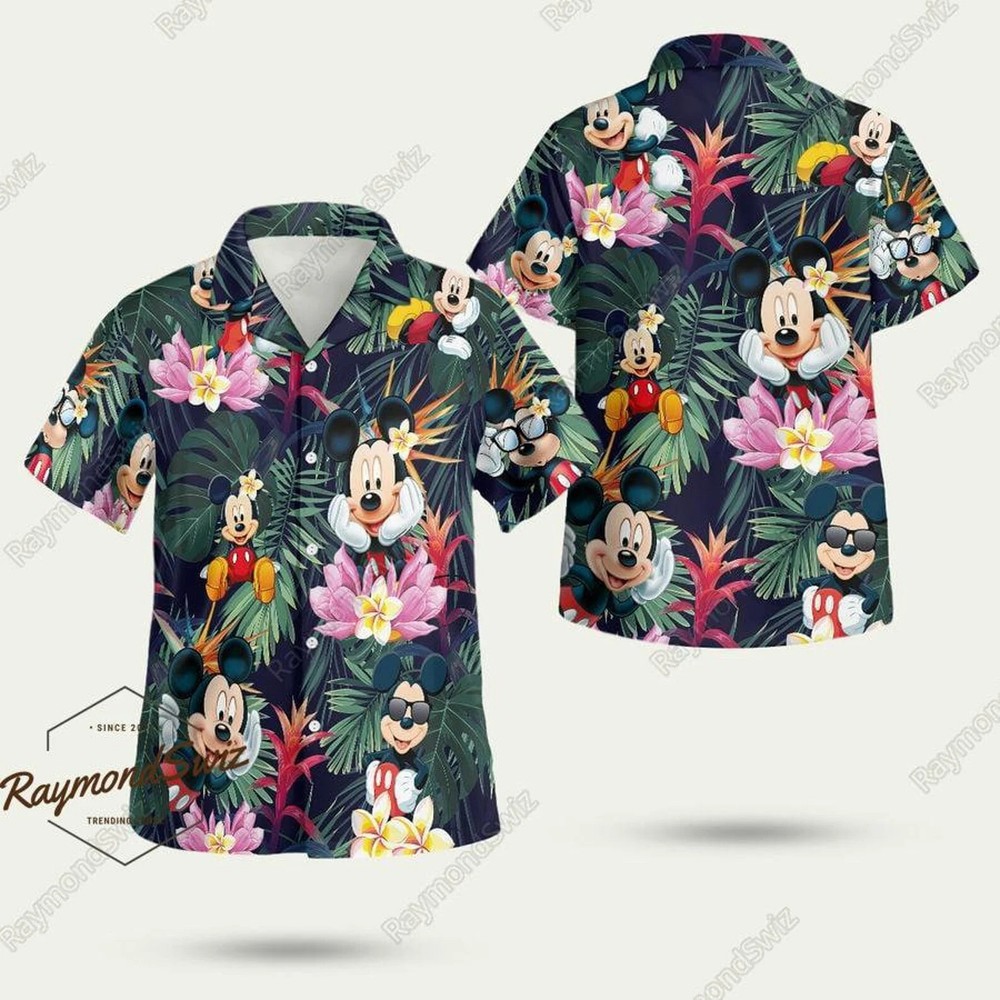 Disney Mickey Summer 3D Hawaiian Shirt All Over Print Father's Day Gift