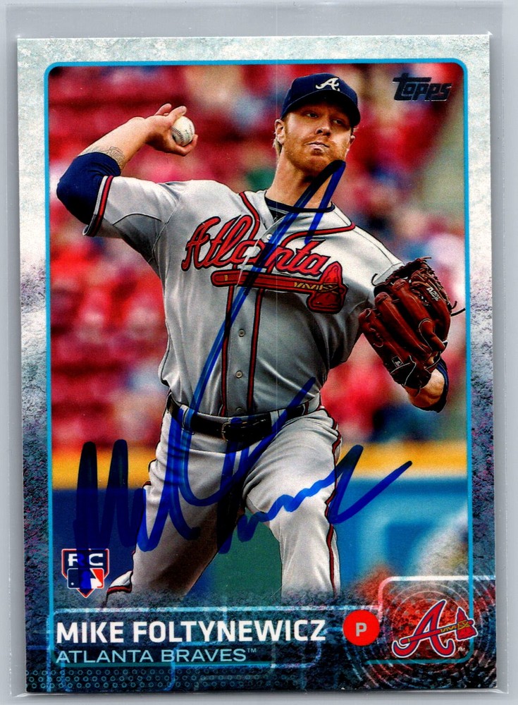 2015 Topps Update Series US170 Mike Foltynewicz Rookie Autographed Card
