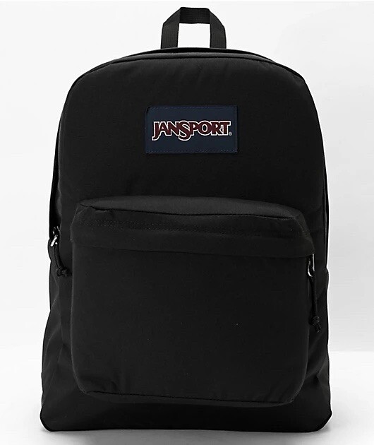 Jansport Superbreak Plus Black  Women’s Backpack Bag