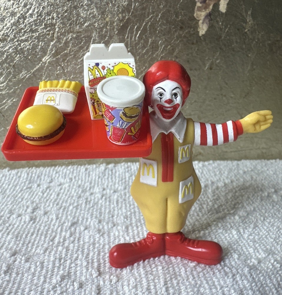 1995 Happy Meal Ronald McDonald Toy & Tray - Rare Collectible