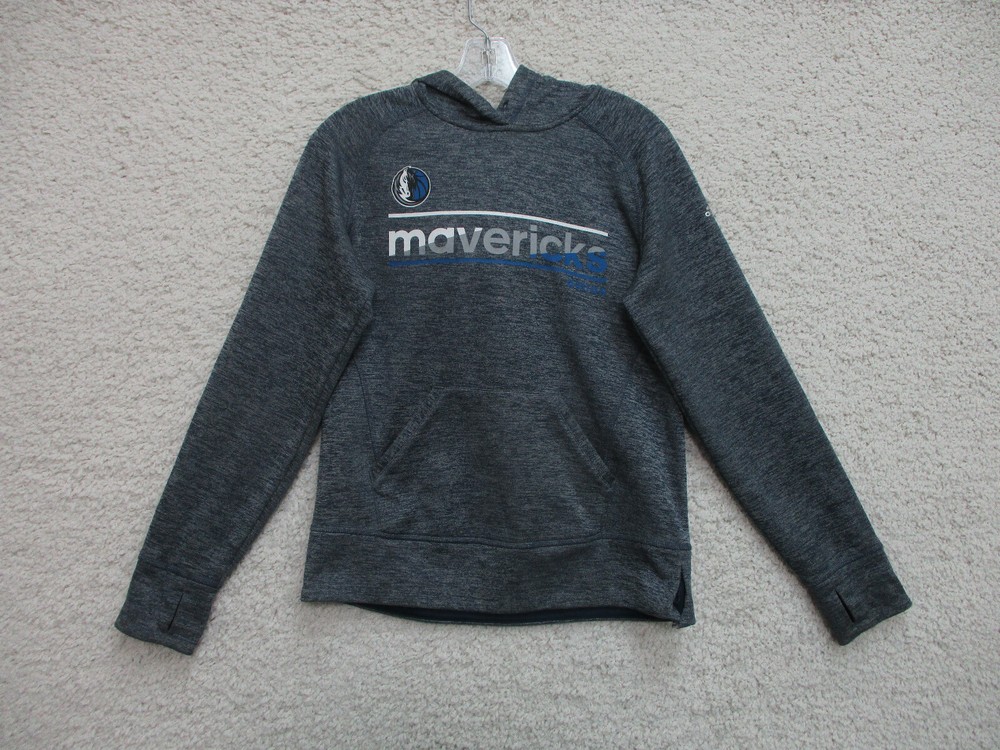 Adidas Dallas Mavericks Sweater Small Adult Gray Pockets Hoodie Logo NBA Mens S