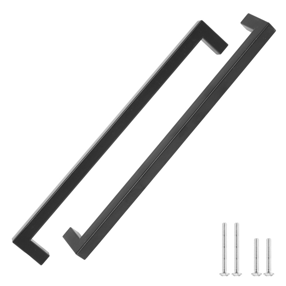 50pcs New Black Stainless Steel Kitchen Cabinet Handles Cupboard Drawer Pulls
