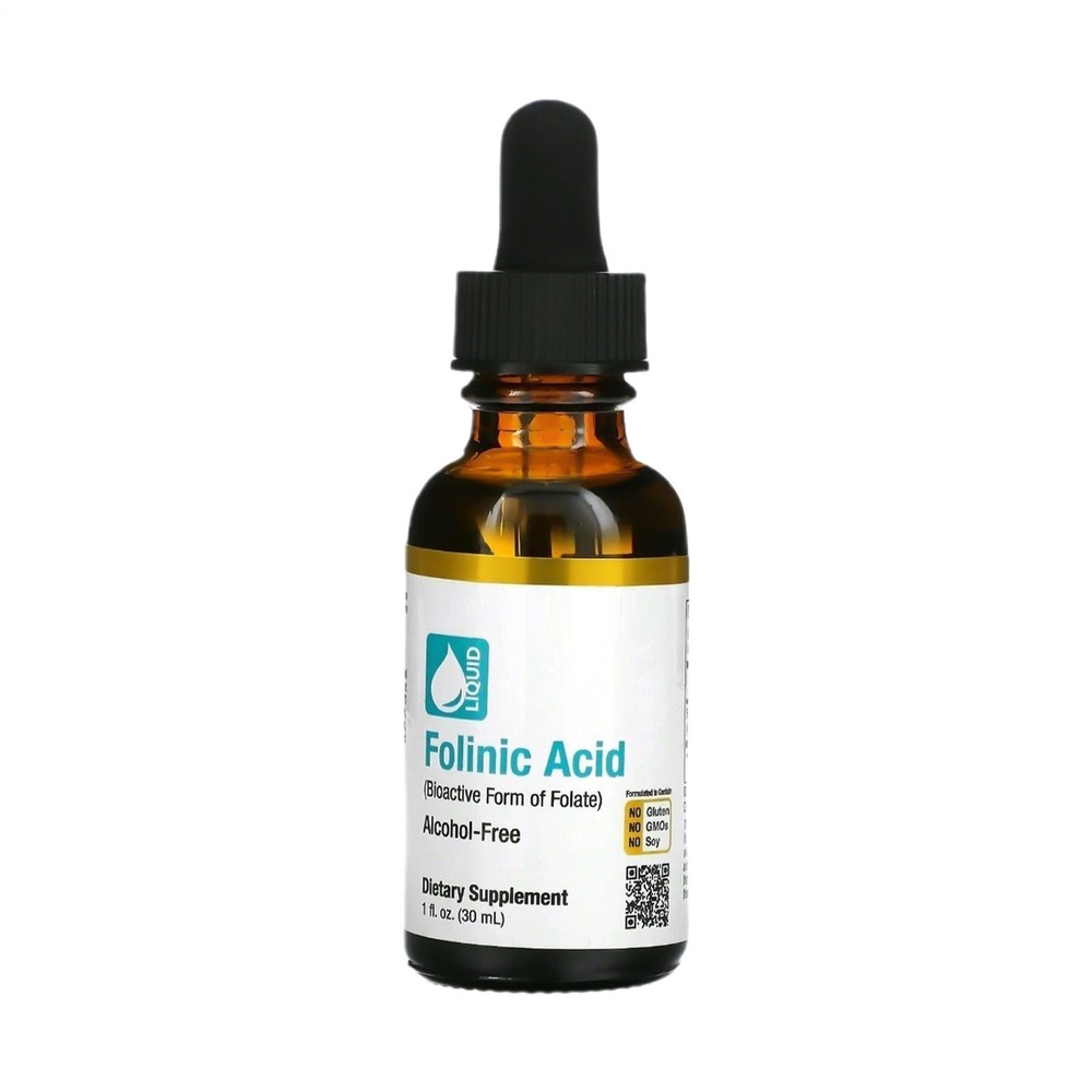 California Gold Nutrition Folinic Acid Alcohol 1 FL Oz
