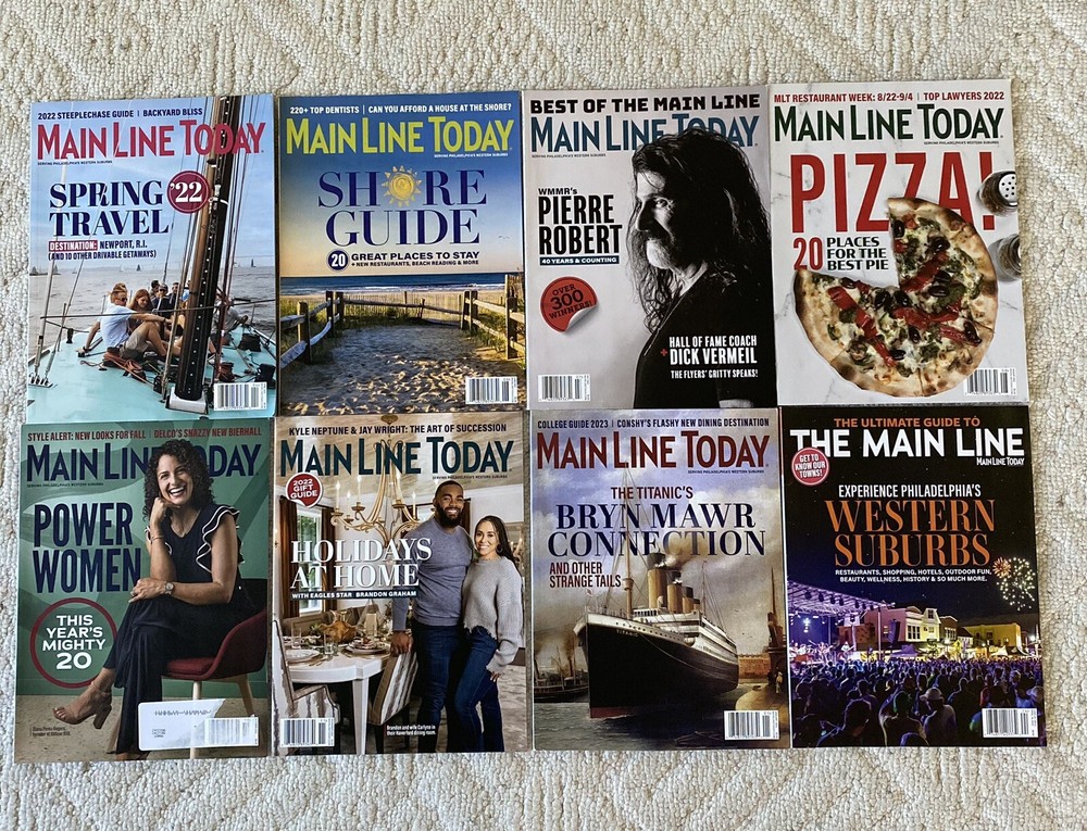 MAIN LINE TODAY Magazine 8 issues 2022/2023 People, History, Culture, Lifestyles