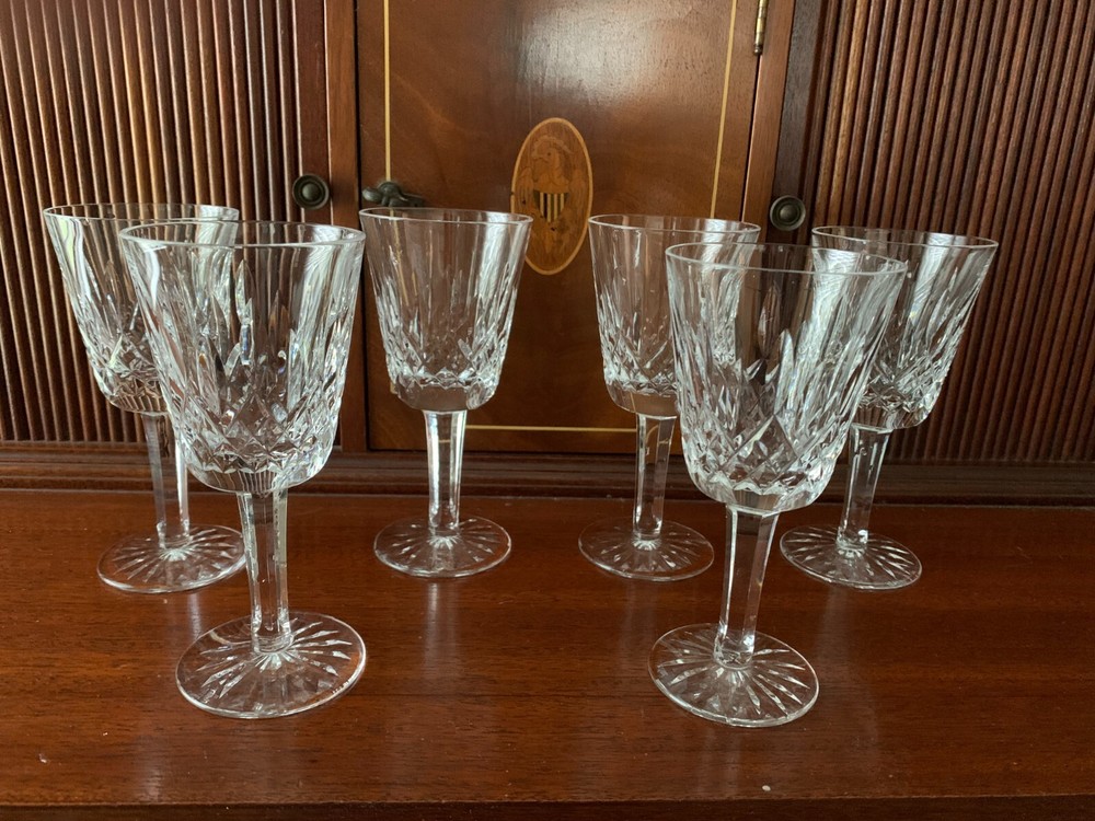 Waterford Lismore 5.5-inch Rounded Bottom Wine Glasses Set of 6