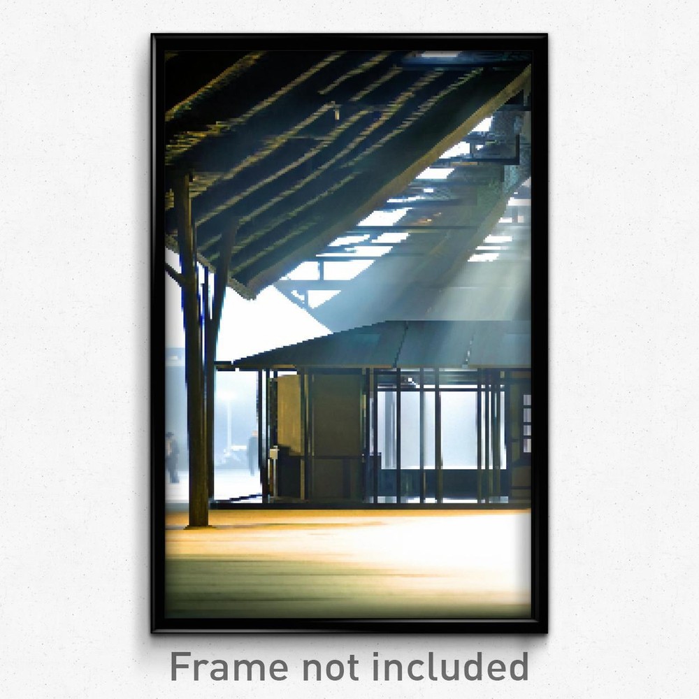 8 Bit Psychedelic Pixel Art Poster - Nice Shelter Trippy Video Game Print