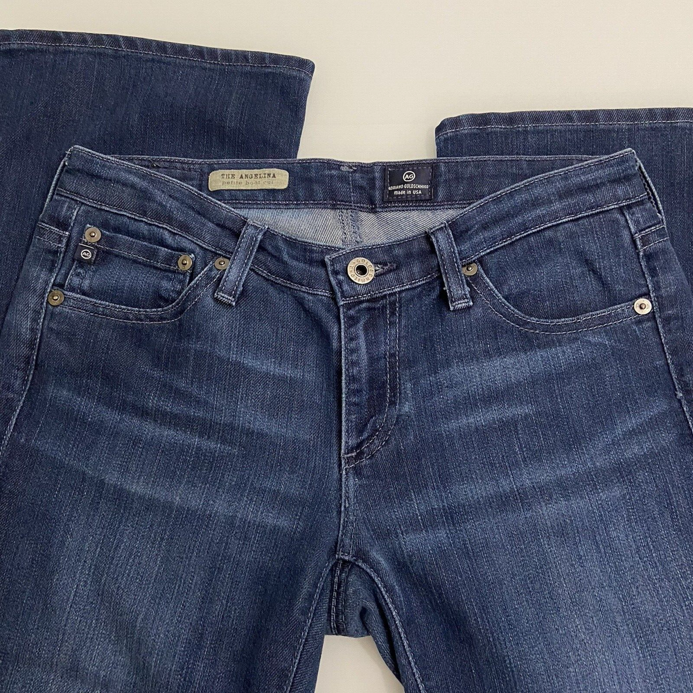 AG Adriano Goldschmied The Angelina Petite Bootcut Size 26R Dark Wash Denim USA