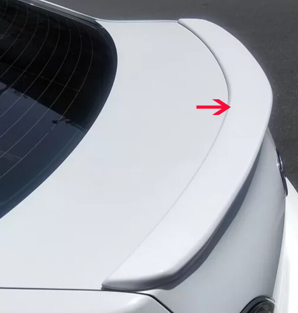 2010-2013 Mazda 3 Sedan ABS White Factory Style Spoiler Wing