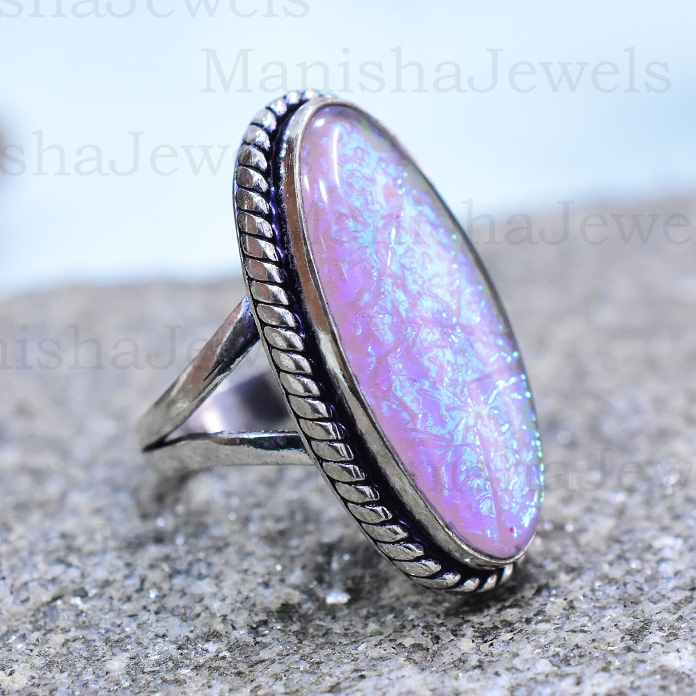 Australian Triplet Opal 925Sterling Silver Christmas Sale Ring  All Size MM-151-image