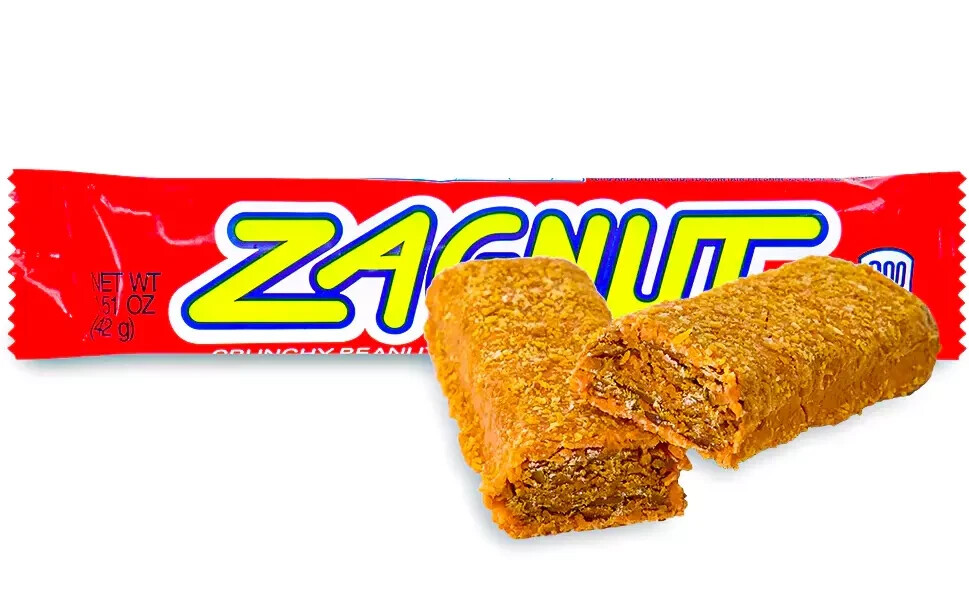 6 Zagnut Peanut Butter Coconut Candy Bars – Bulk Wrapped Free Shipping in 48 States
