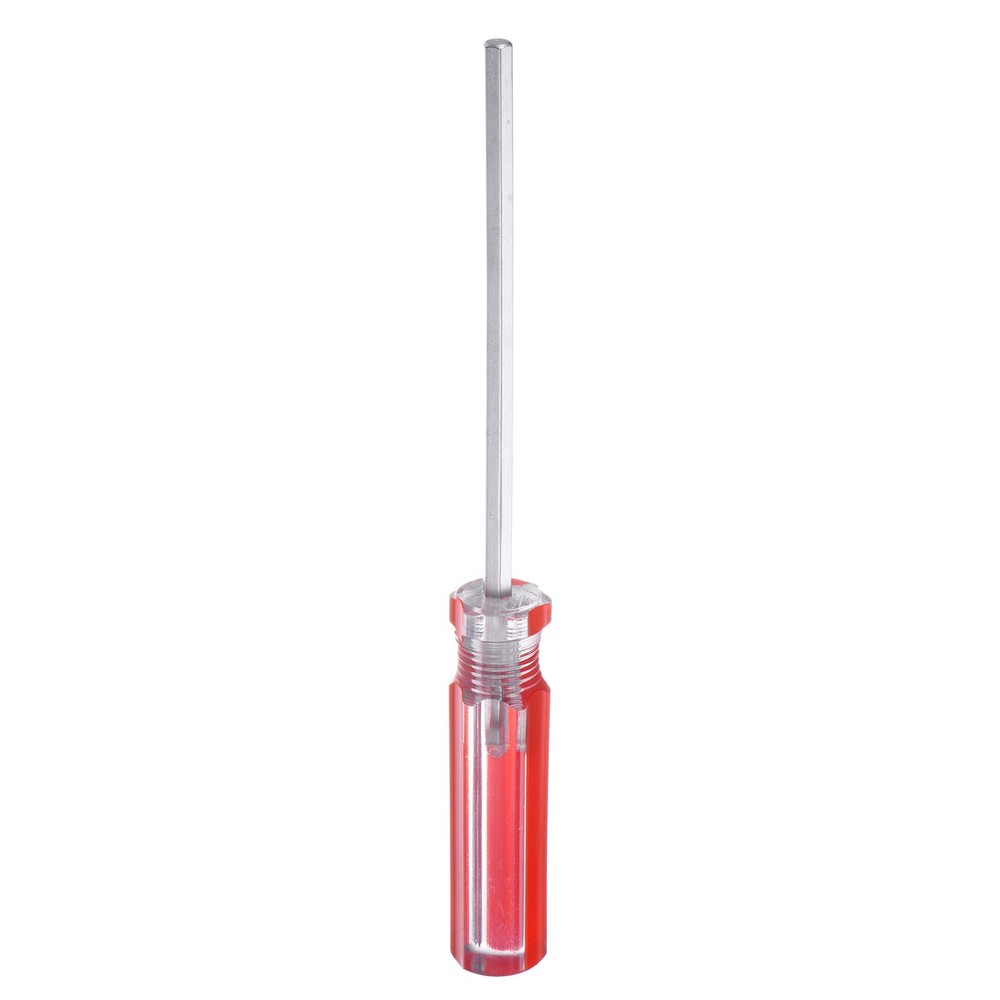 Magnetic H5.0 CR-V Hex Screwdriver 115mm Red Handle