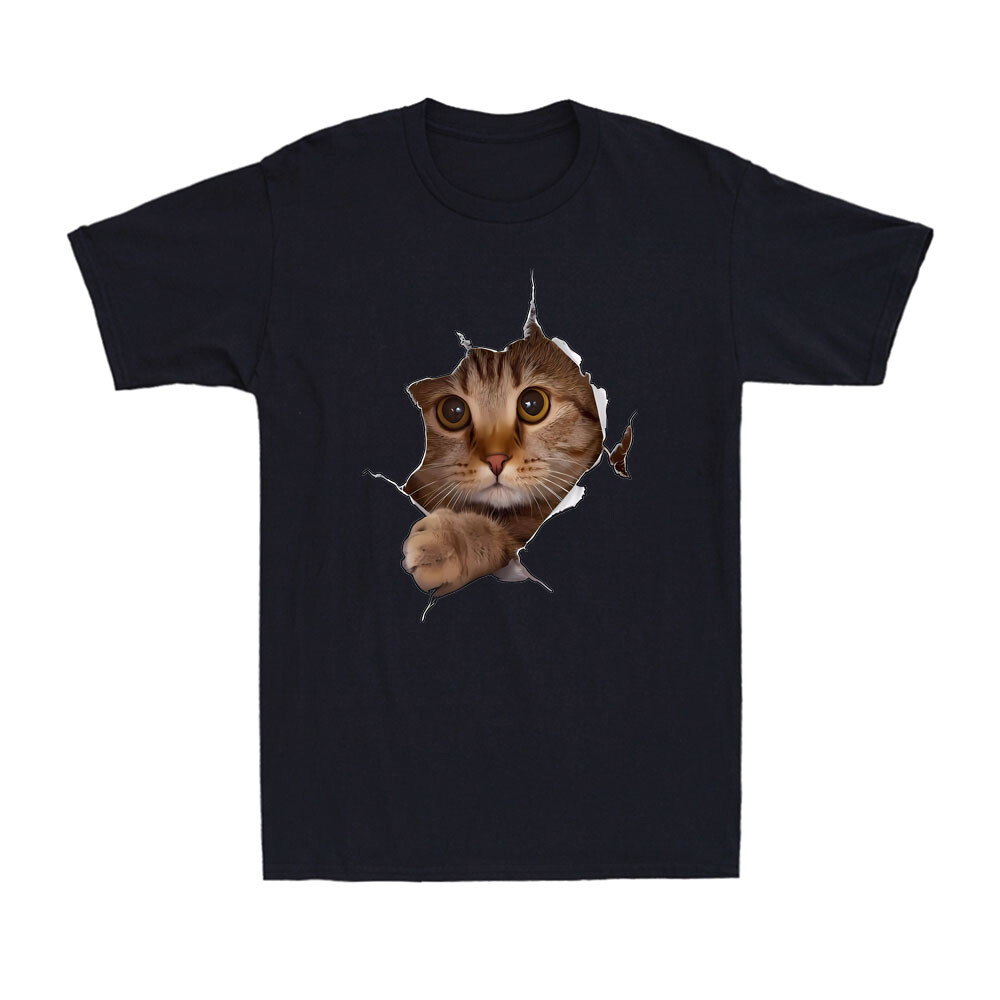 Sweet Kitten Torn Cloth - Funny Cat Lover Cat Owner Gift Novelty Men's T-Shirt