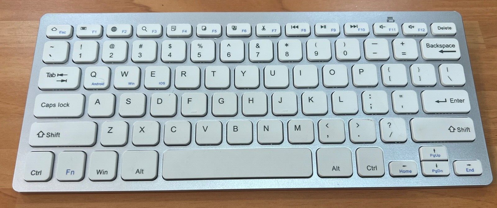 Anker Wireless Keyboard White Slim Bluetooth iOS / Android / Mac / Windows