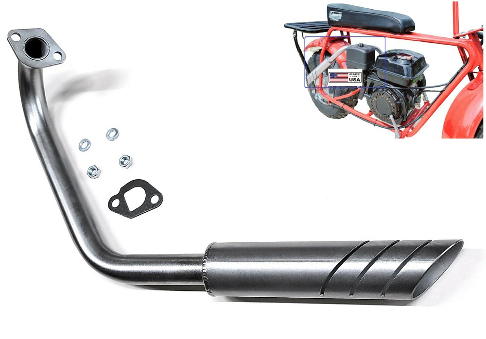 Exhaust Header for Coleman Powersports CT200U Mini Bike.