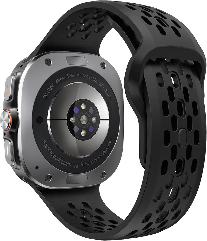 Breathable Soft Silicone Strap Compatible with Samsung Galaxy Watch Ultra 47mm