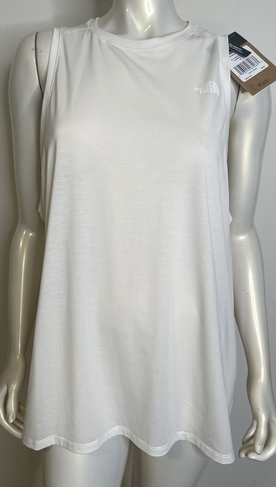 The North Face Womens 1X Gardenia White Wander Slitback Tank Top NWT FlashDry