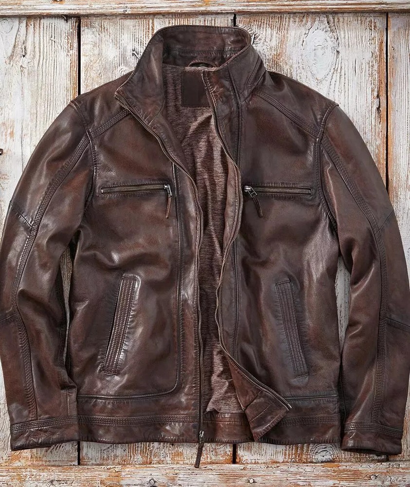 Men's Seasoned Leather Jacket