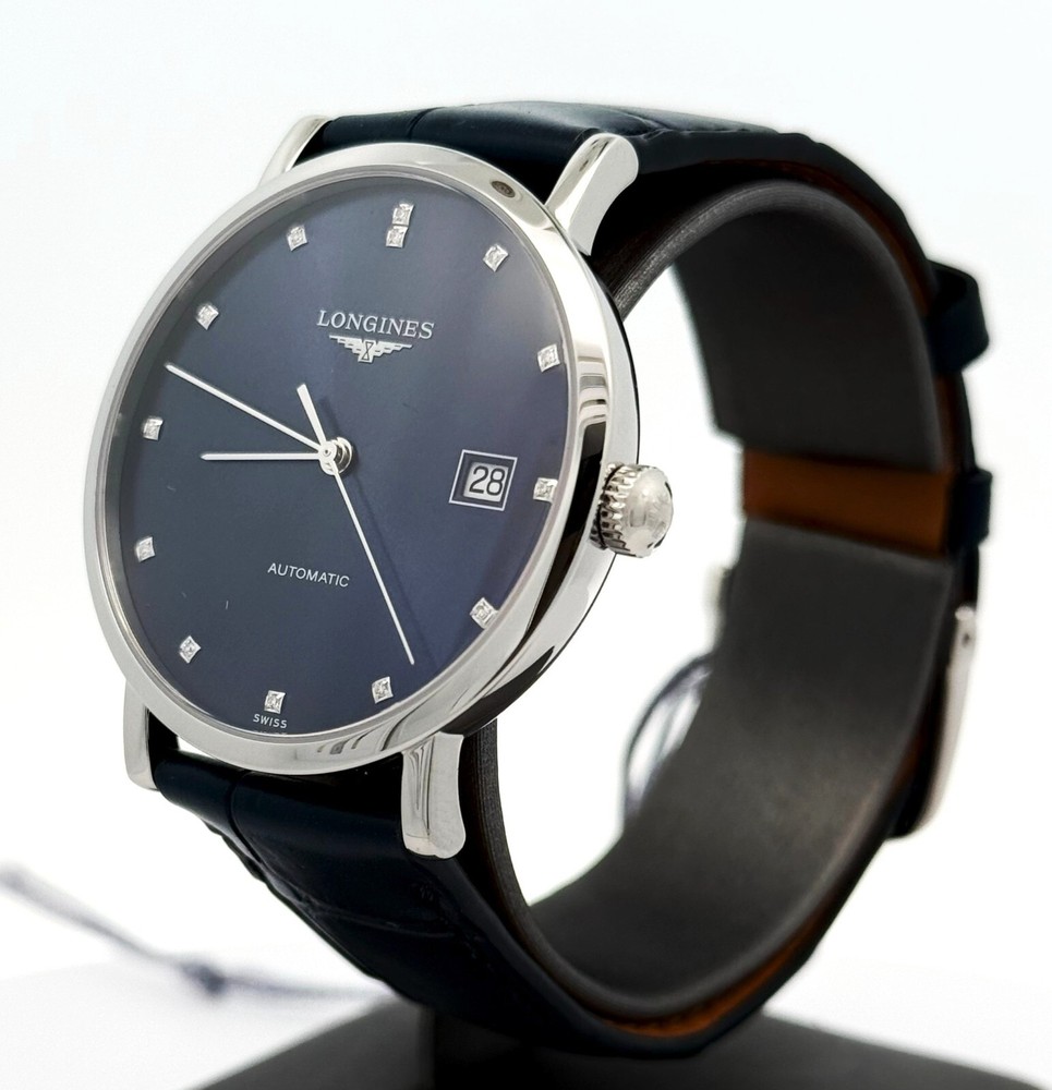 LONGINES Elegant 37mm Automatic Women's Watch with 13 Diamonds Ref L48104972