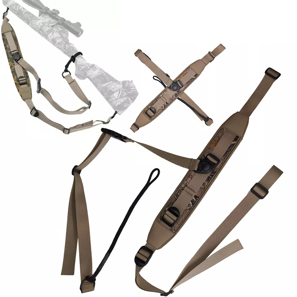 Adjustable Hands-Free Crossbody Style Gun Sling with Removable Swivels and Pad