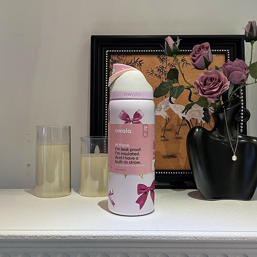 Owala FreeSip 32oz Stainless Steel Water Bottle Candy Coated