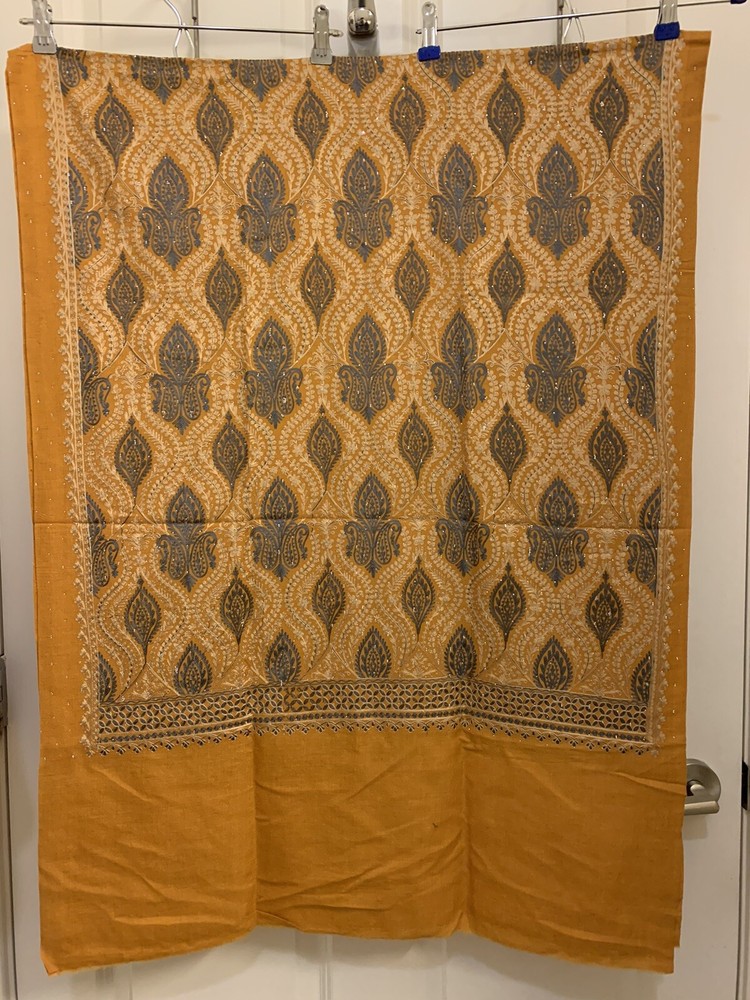 Luxury Embroidered Cashmere Scarf for Women Style #9231