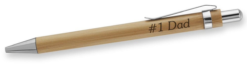 Eco-Friendly Laser Engraved Custom Name Plunge-Action Ballpoint Pen