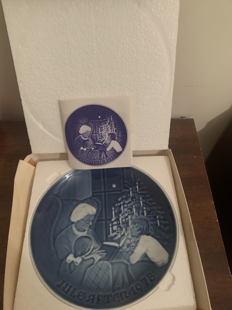 decor Vintage 1978 B&G Bing & Grondahl  A Christmas Tale Annual Plate 7 1/8