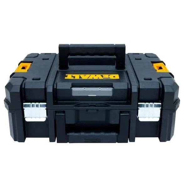 DEWALT Black Flat Top Tool Case for Workshop Equipment Storage and Organization
