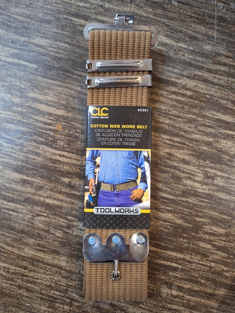 CLC Custom Leathercraft C501 Heavy-duty Cotton Web Work Belt - Brand NEW