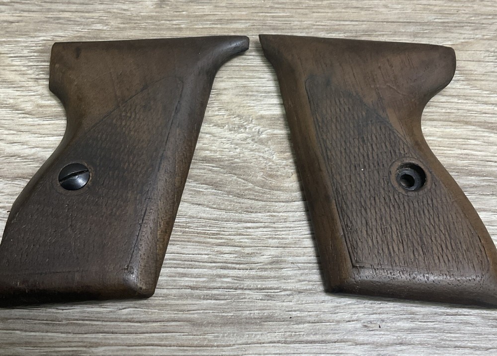 Vintage WWII Mauser HSc 7.65mm Pistol with Original Wood Grips