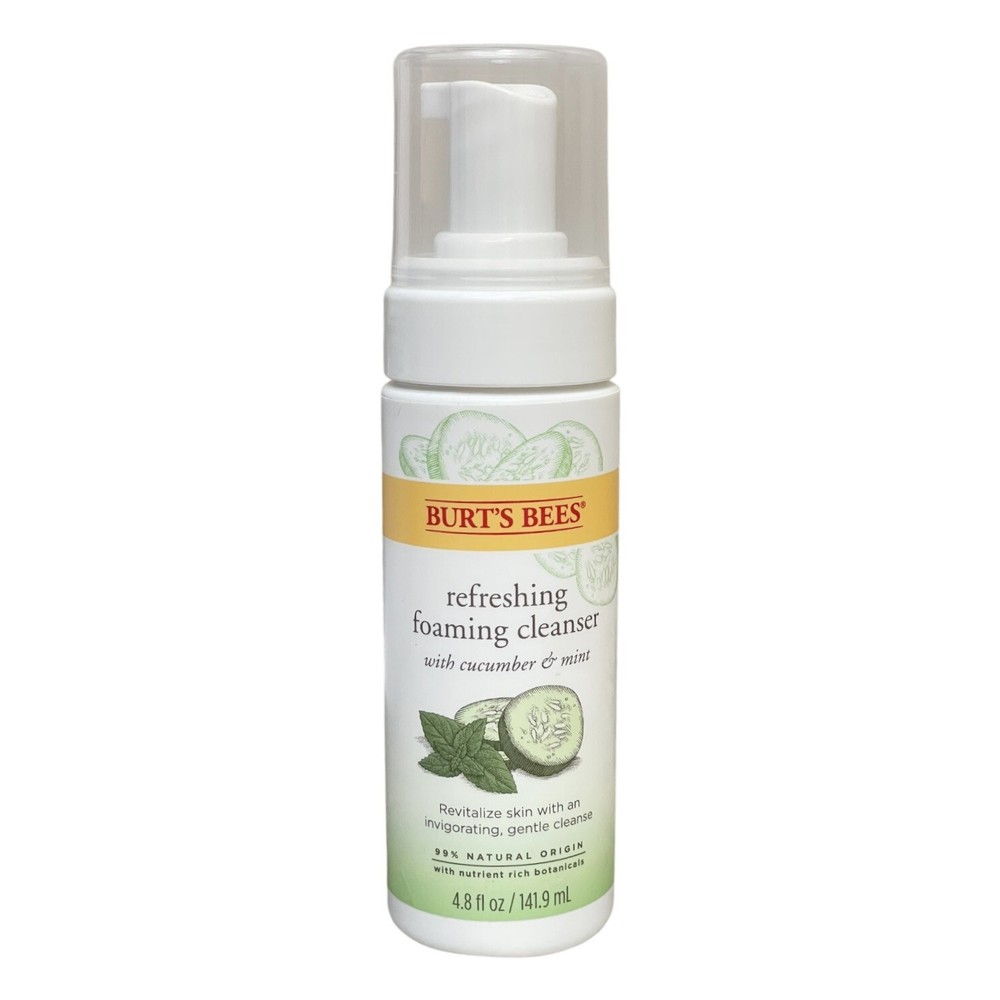 Burt's Bees Skin Nourishment Gentle Foaming Cleanser 4.8 FL Oz 4x
