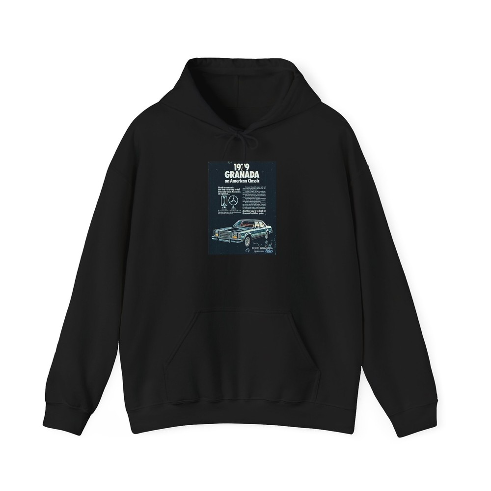 1979 Ford Granada Graphic Print Heavy Blend Hooded Sweatshirt for Men and Women