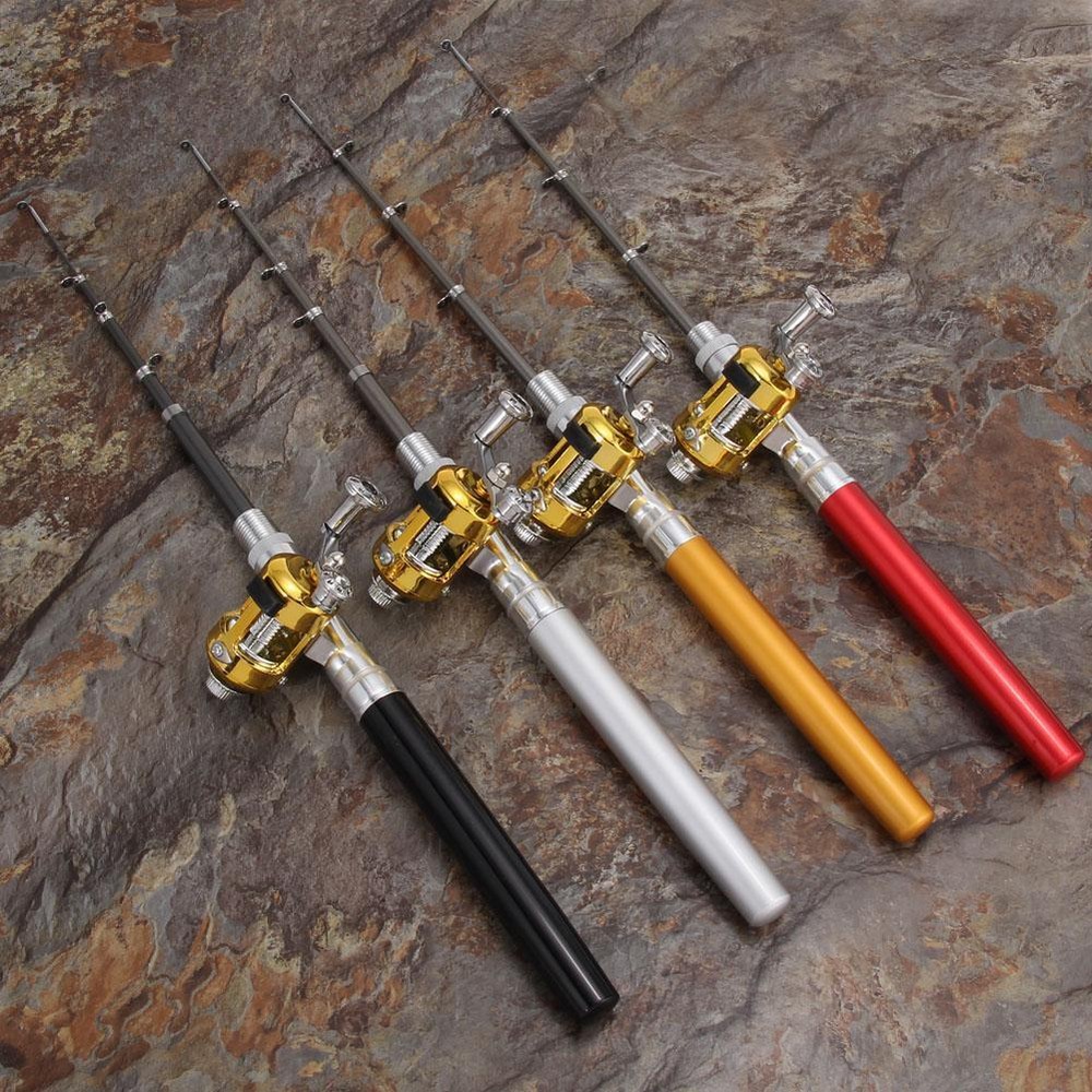 Fishing Rod Reel Combo Set Pocket Fishing Rod Reel Full Kit Fishing Gear