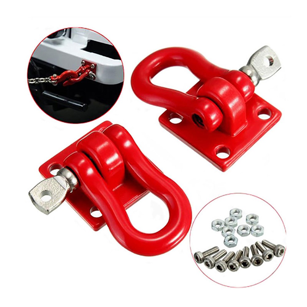 Metal Rescue Tow Hook Buckle for SCX10 D90 RC Rock Crawler Trailer