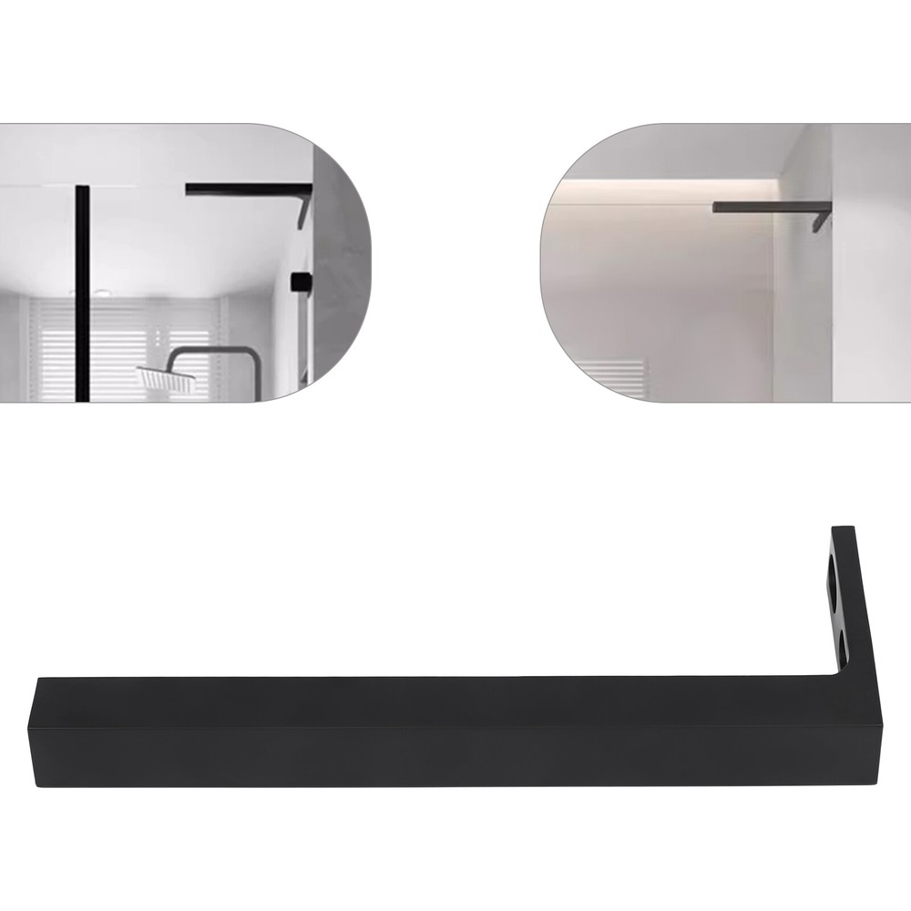 Stainless Steel Glass Door L-Shaped Stabilizing Bracket Right Glass Support Bar