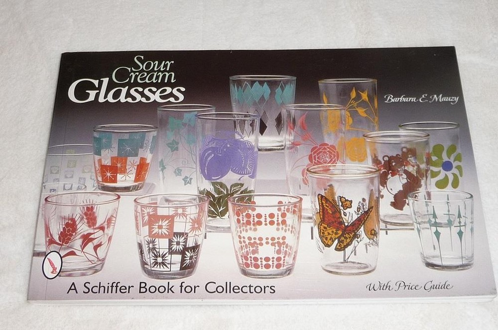 Vintage Barbara E. Mauzy Sour Cream Glasses Set