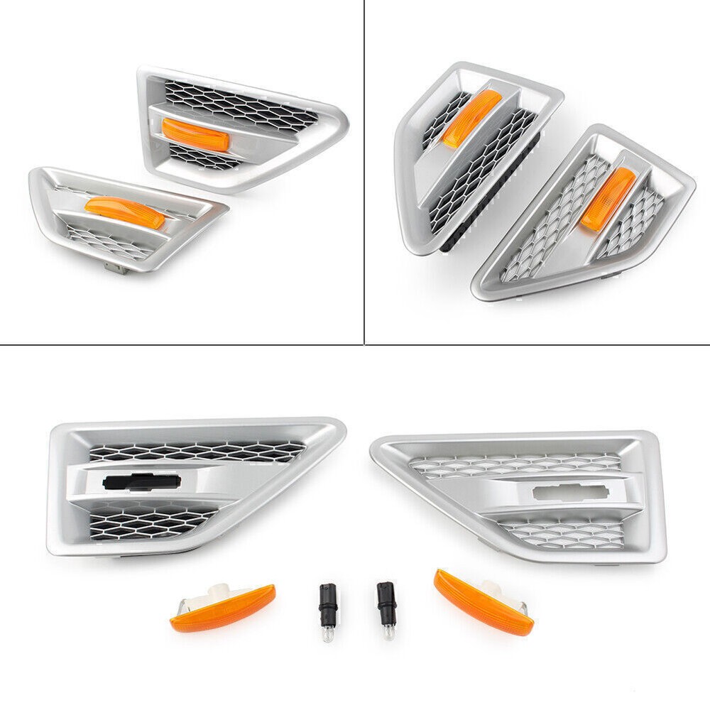 Pair Side Vent Grille Mesh Grill For Land Rover Freelander2 LR2 2008-16