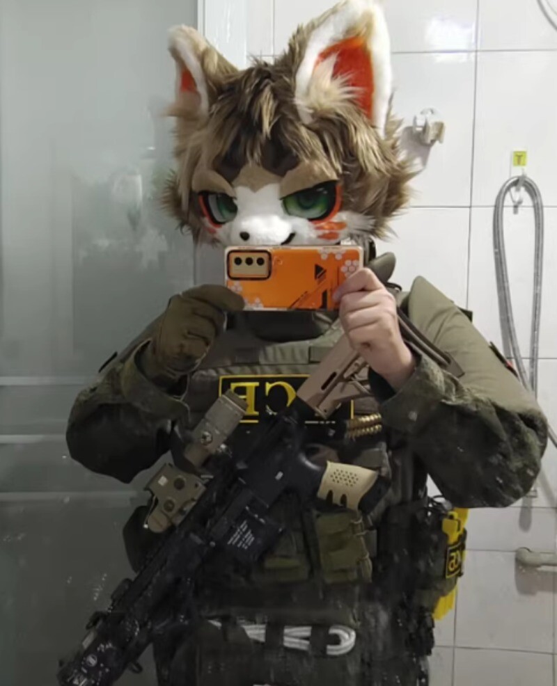 Fursuit Furry Fox Mascot Head Party Halloween Fur Cosplay