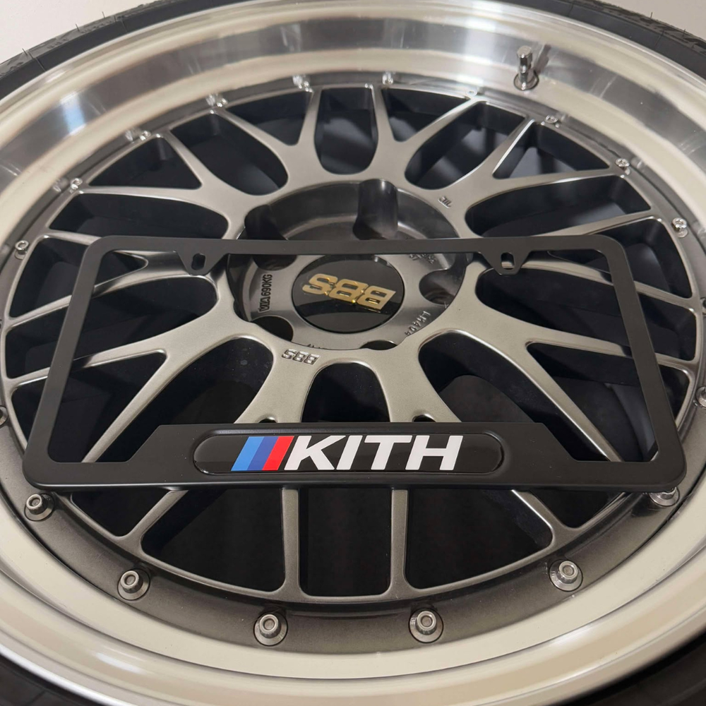 Kith x BMW Official License Plate Frame Sample for Cars