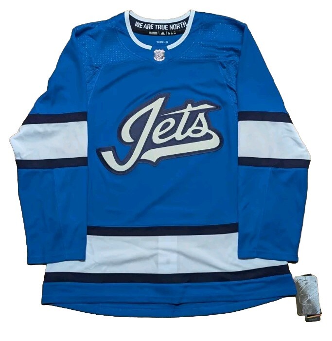NWT Authentic Adidas Winnipeg Jets Aviator Third Jersey Size 52 Large