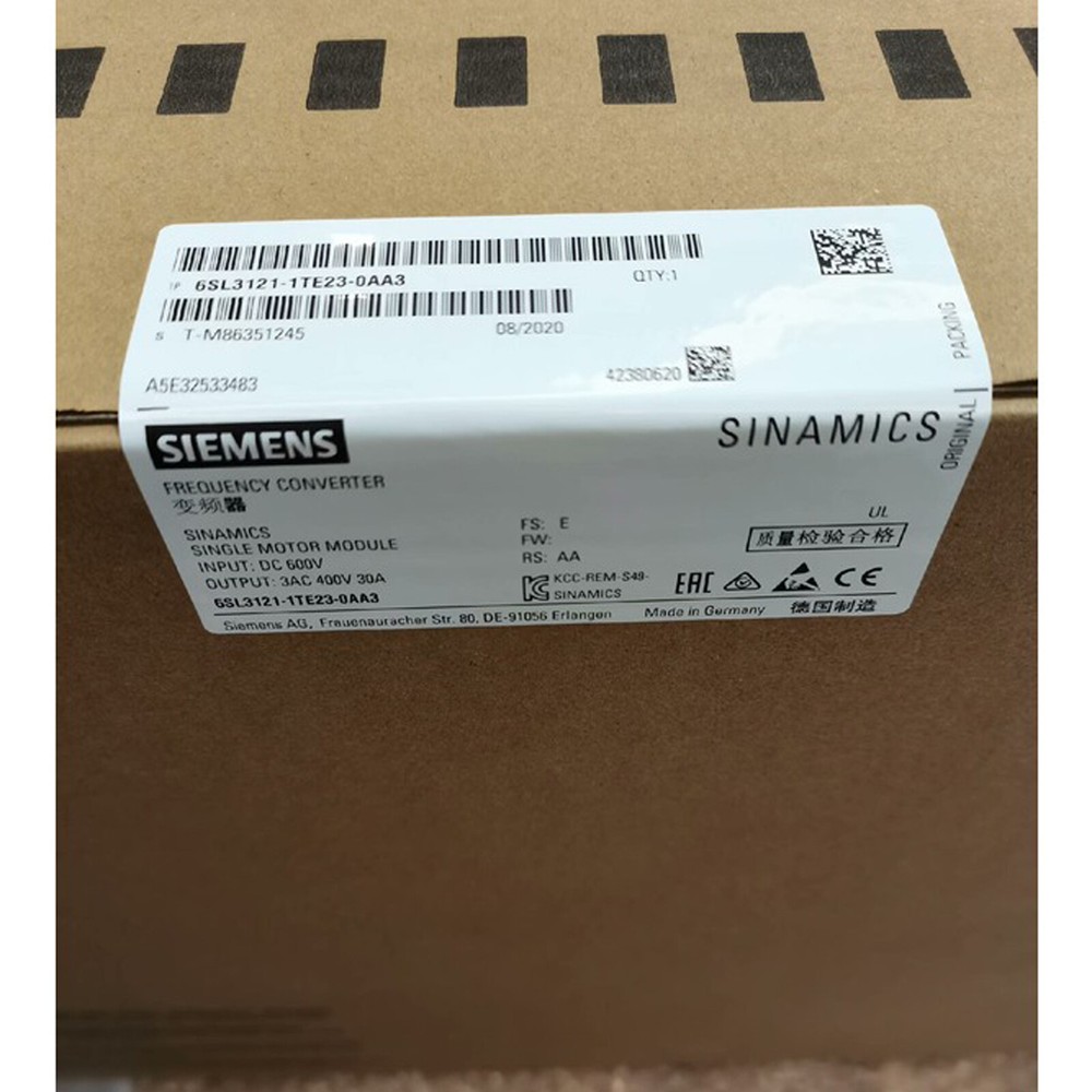 1PC NEW SIEMENS Motor Module 6SL3121-1TE23-0AA3 FAST SHIP DHL/Fedex Fastshipping