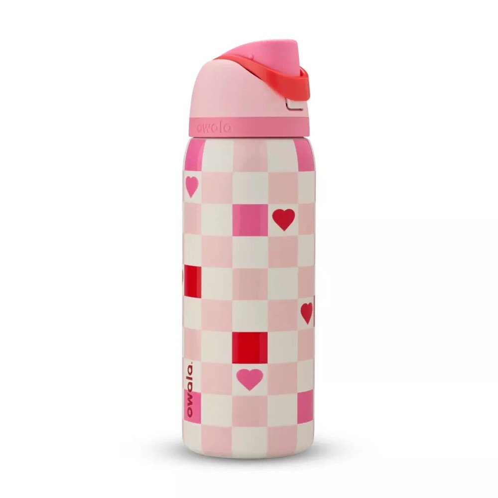Owala Valentine Day 32oz Freesip Water Bottle Gift in Check Me Out Color Drop