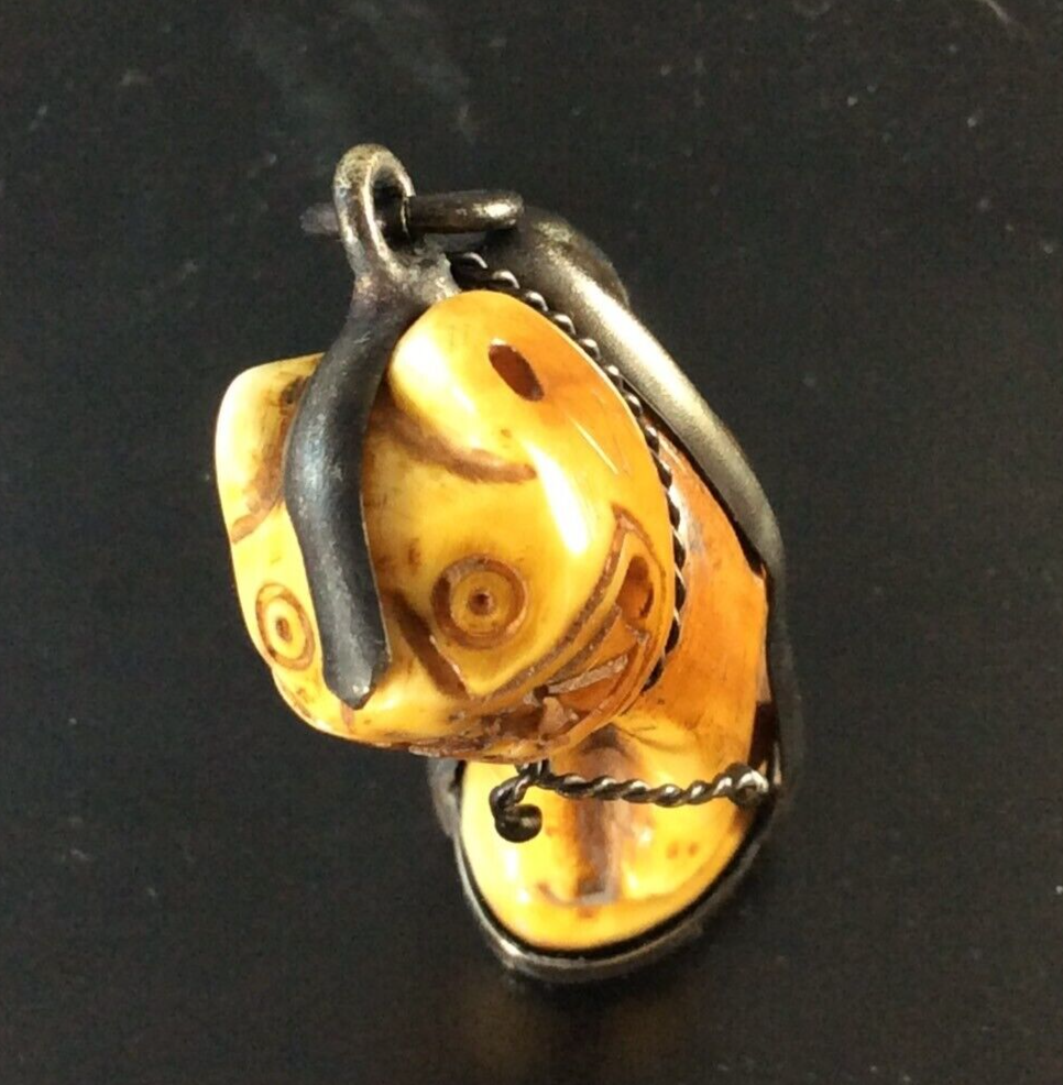 Rare LP Parn Tiger Amulet Thai Buddhist Pendant SPIRITUAL Luck PROTECTION Old