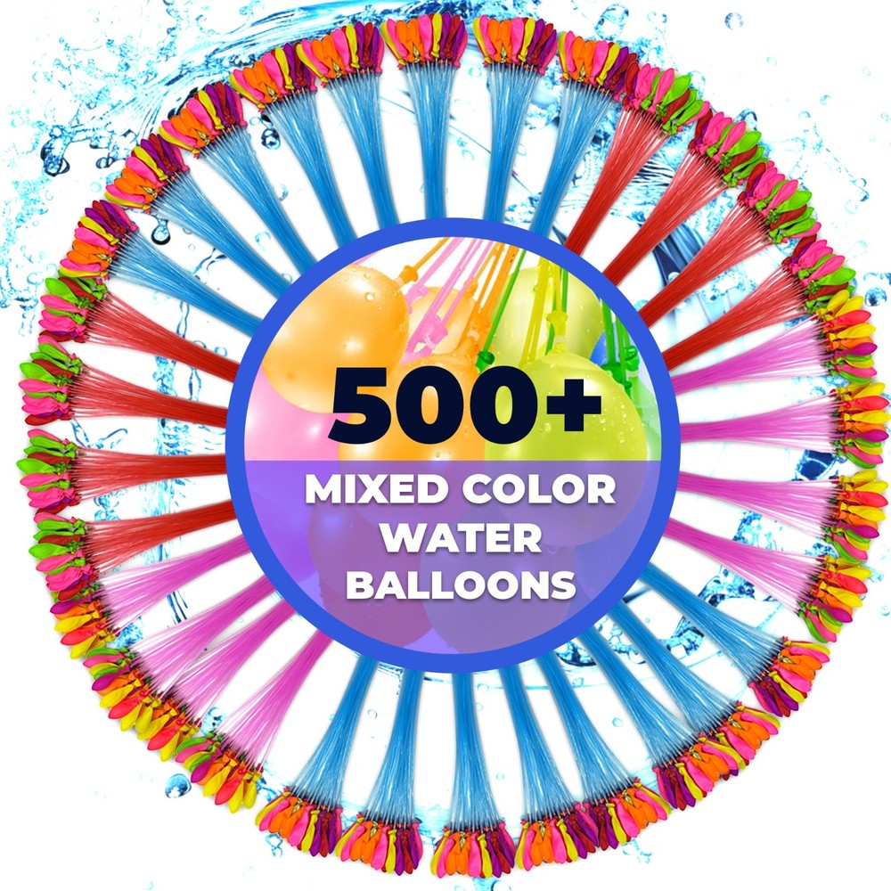 500+ PCS Tsarasi® Self-Sealing Water Balloons Quick Fill Summer Outdoor Kids Toy