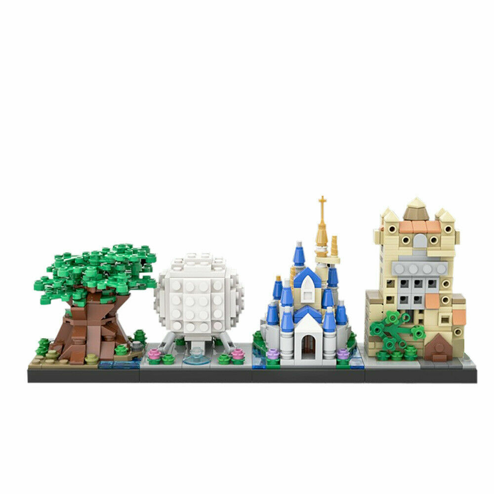 530 PCS MOC Skyline Architecture Iconic Theme Park Building Block Set Kids Gifts